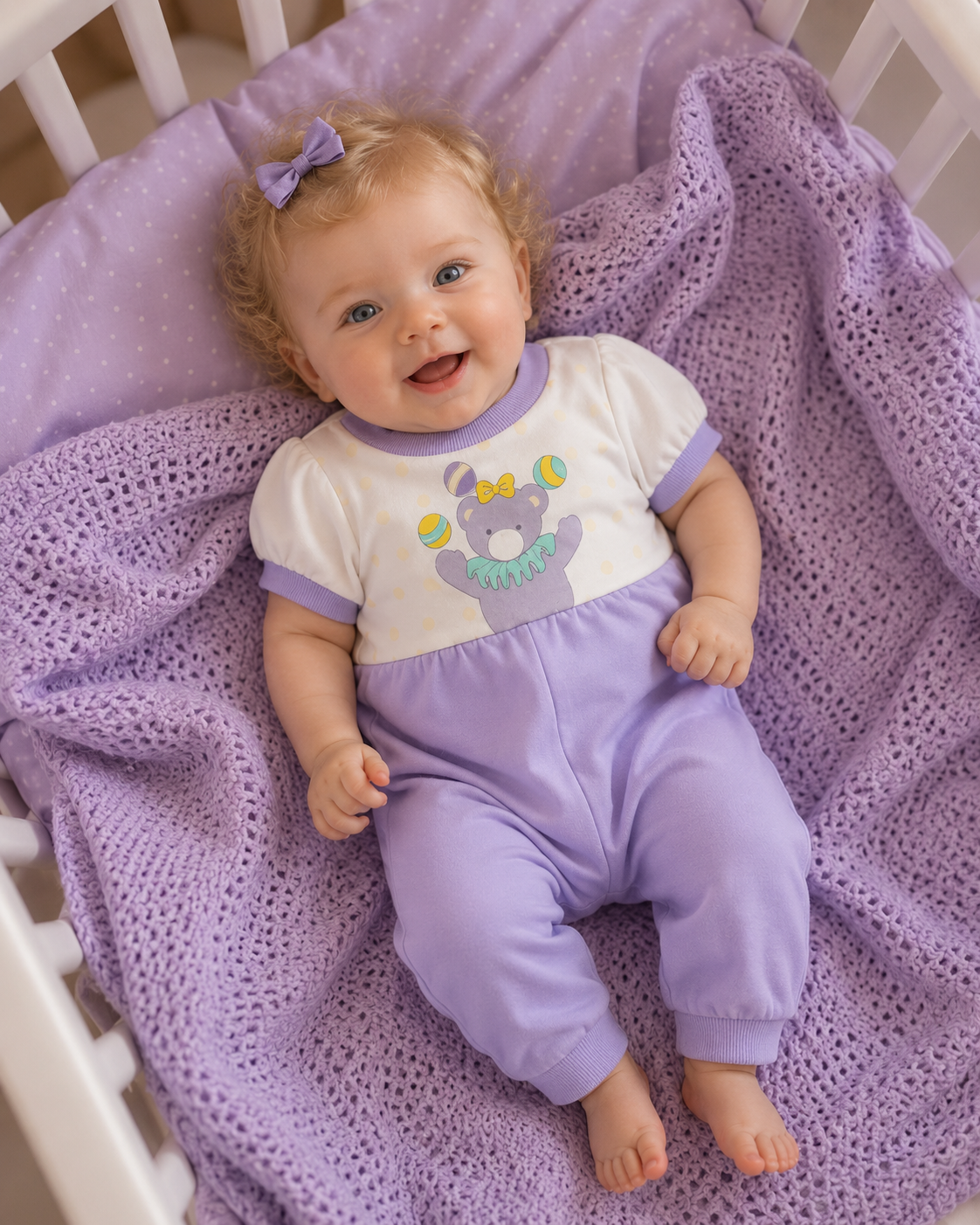 Vintage Lilac Romper