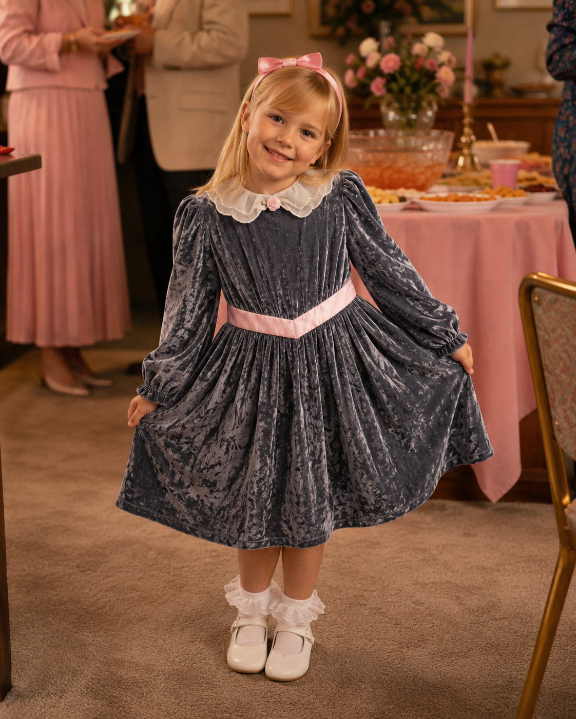 Bonnie Jean Velvet Dress