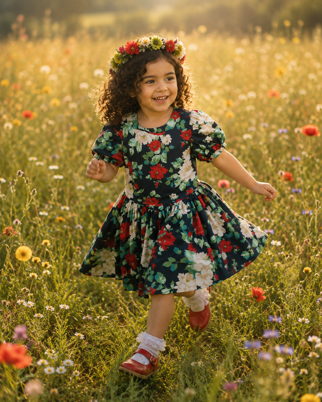 Stunning 60s Floral Dress