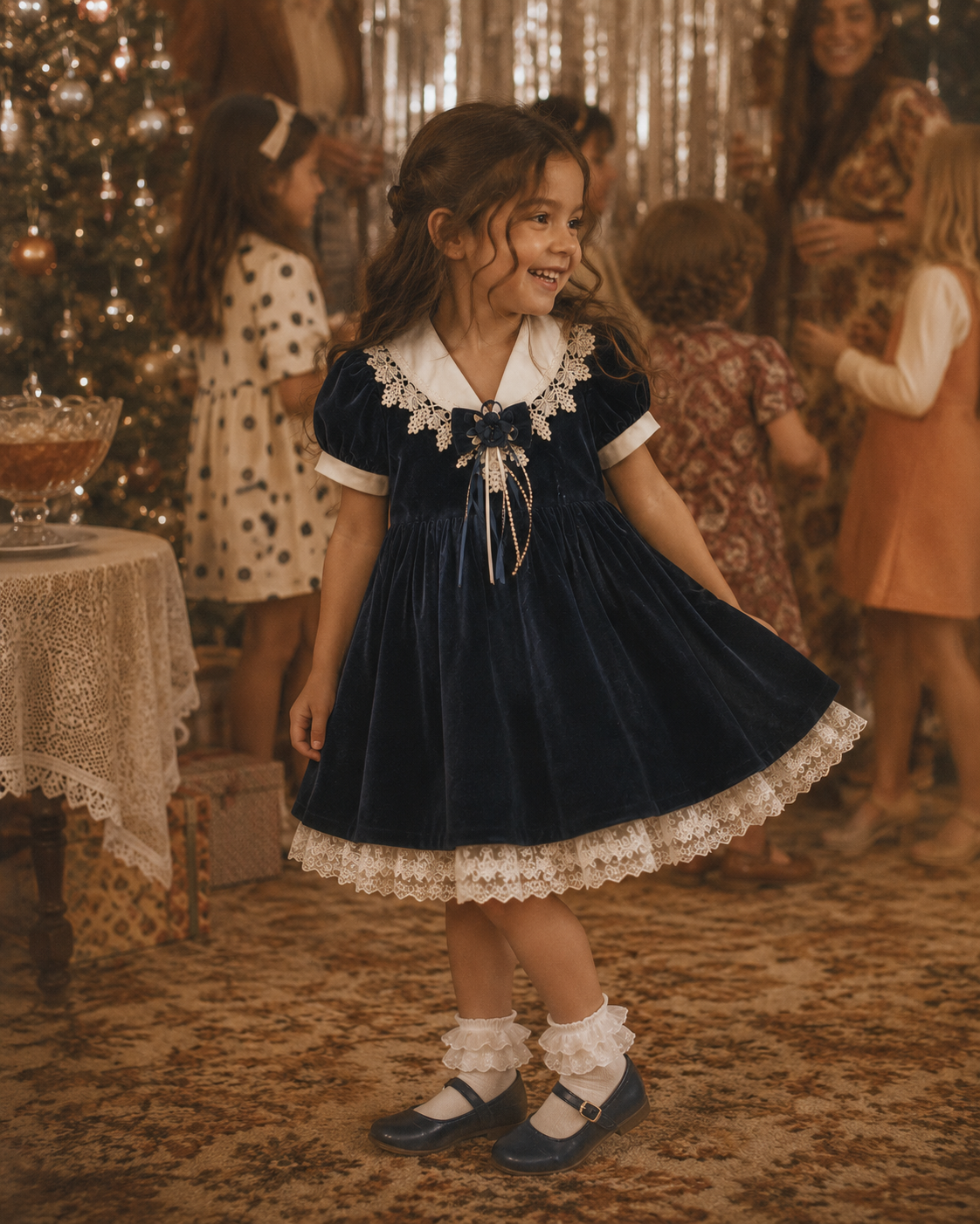Melody Kids Velvet Dress