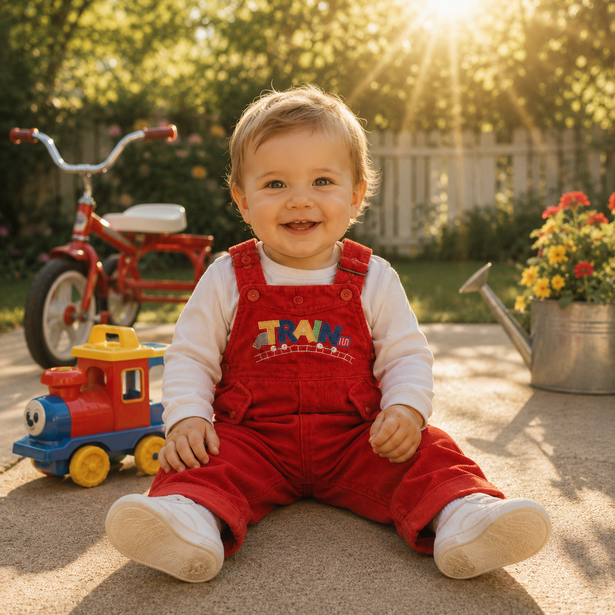 Vintage banger TRAIN dungaree