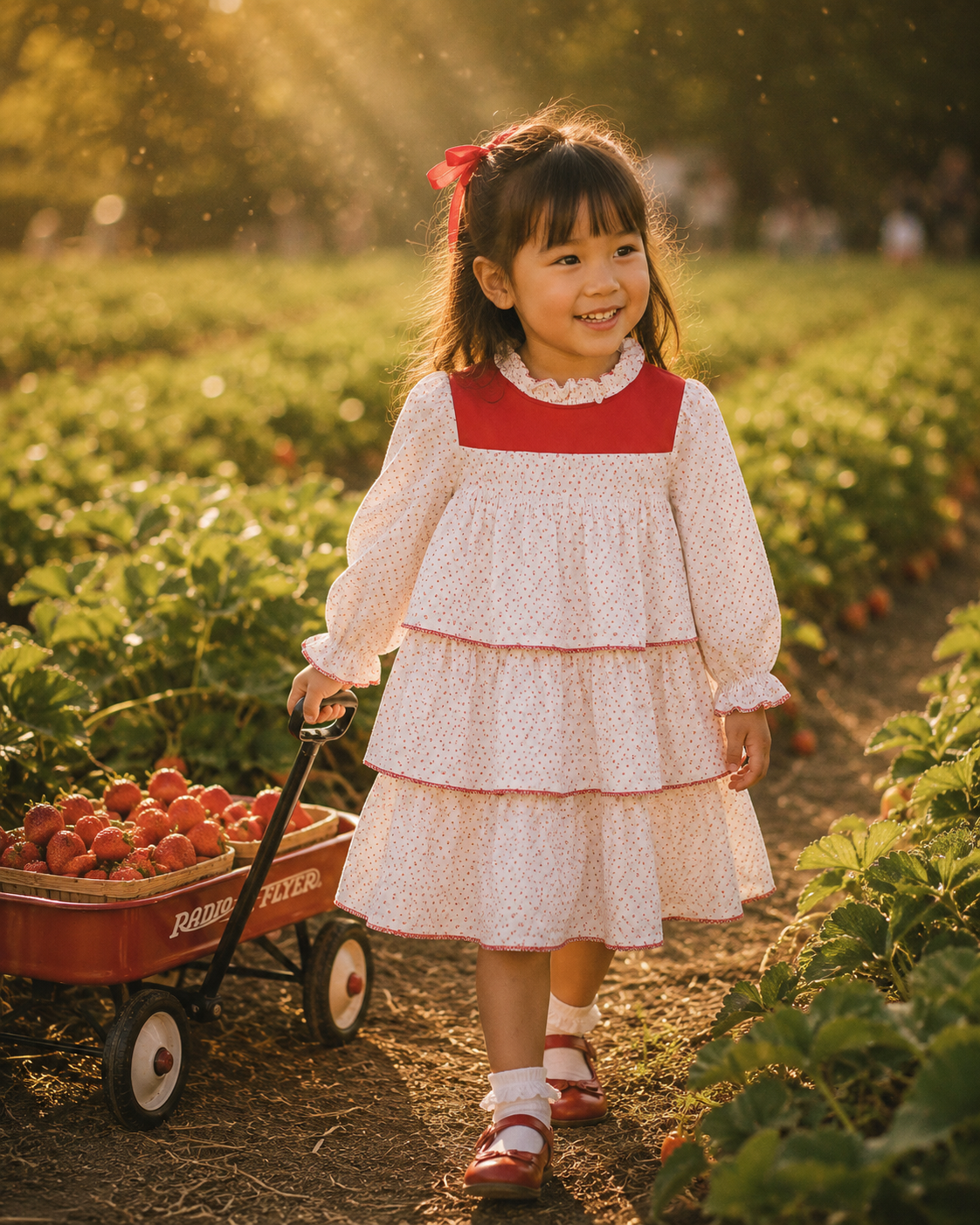 Winnie the Pooh Red & White Dress