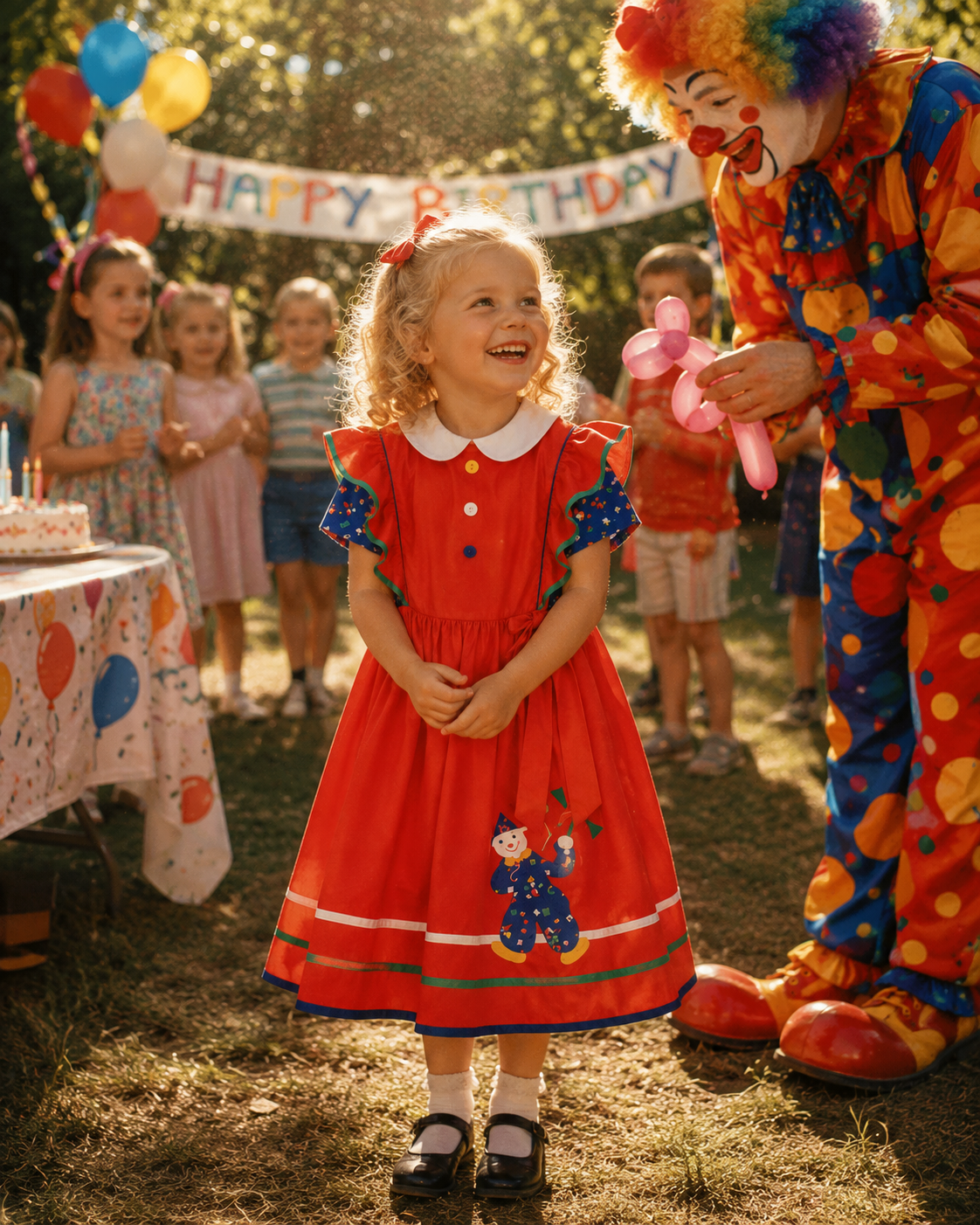 Fayette Clown Party Dress