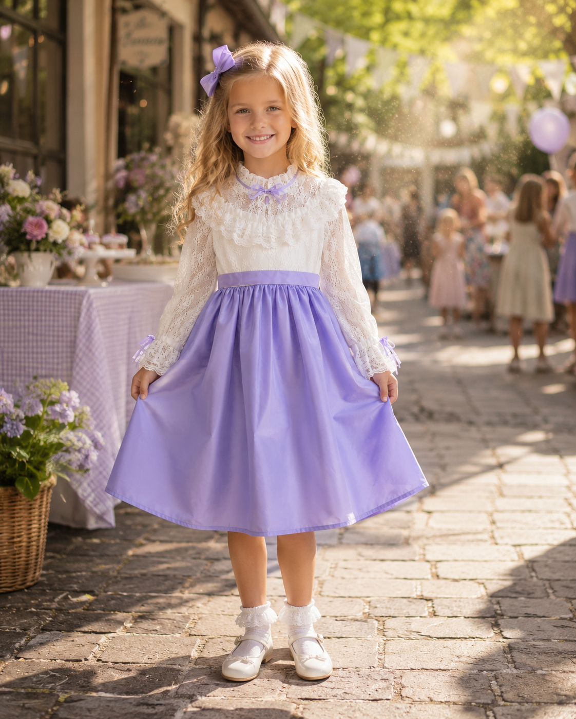 JCPenny Lilac Lace Dress