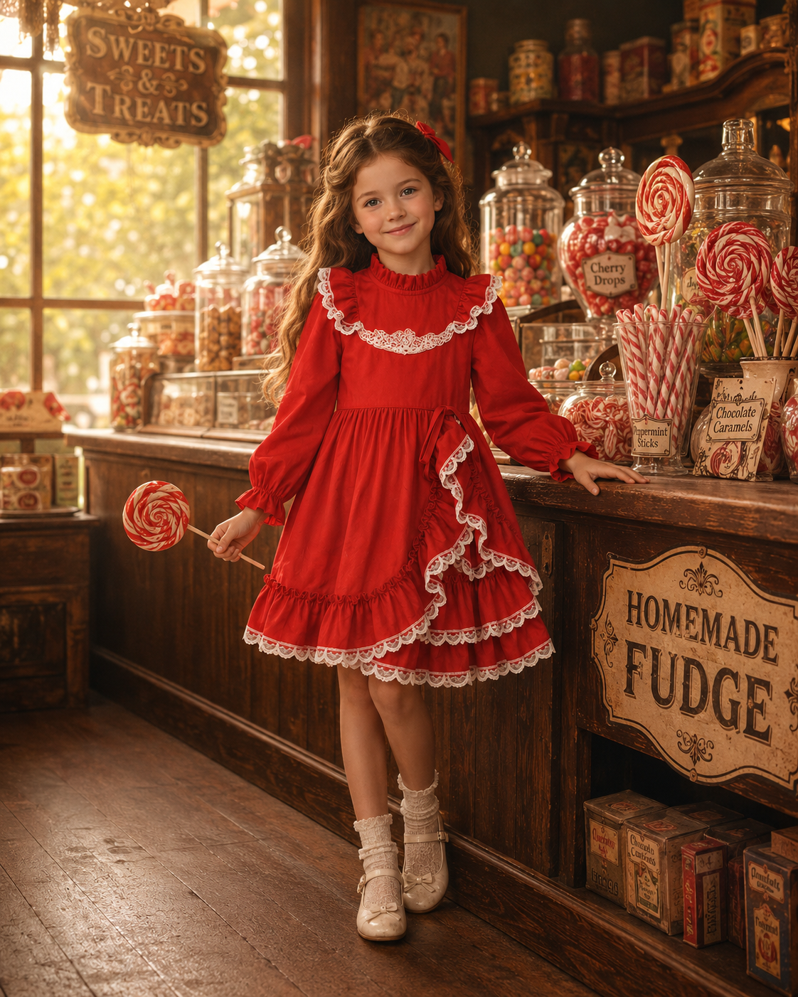 Winnie The Pooh Red Frill Dress