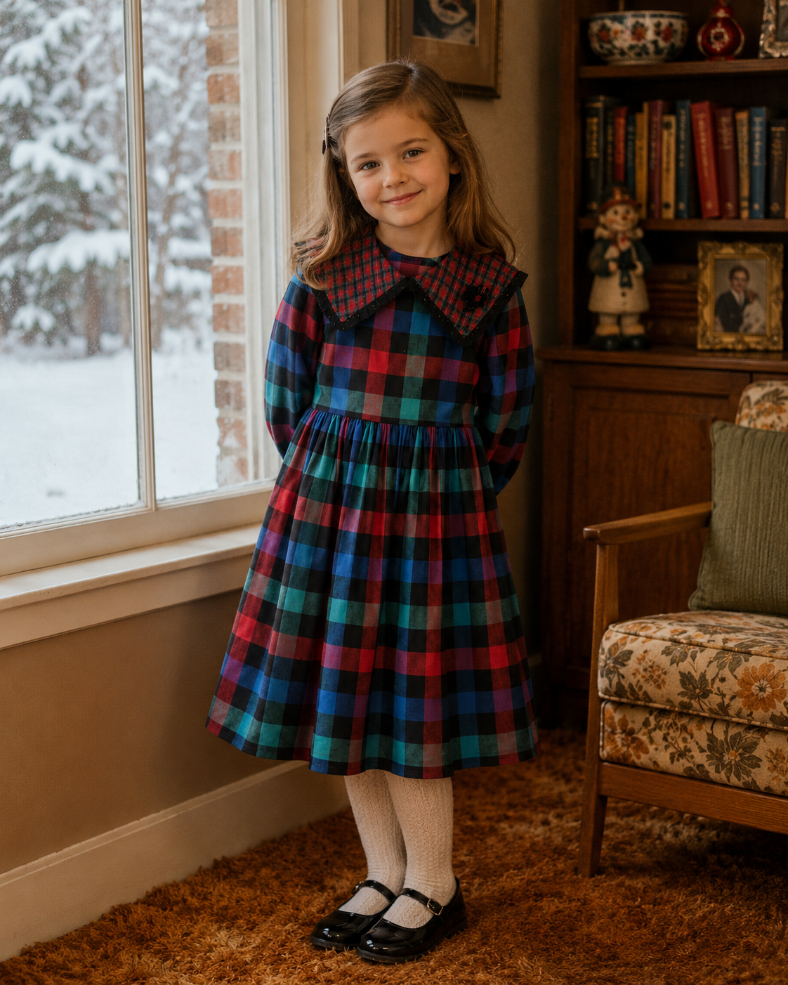Plaid Mousefeathers Dress