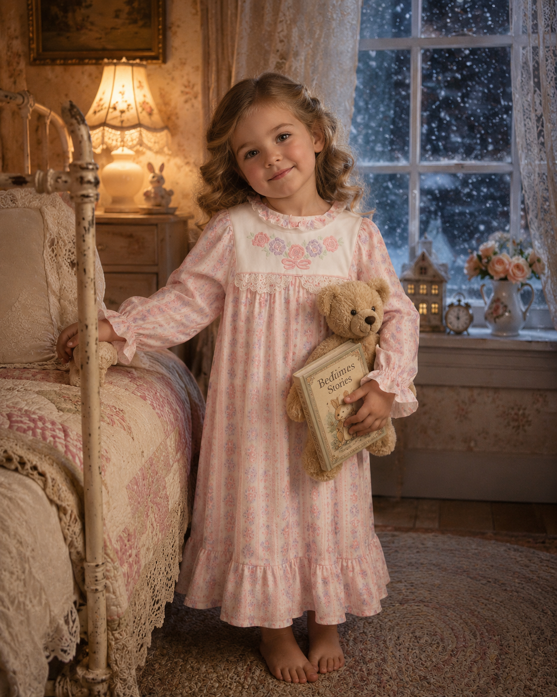 Vintage Floral Night Gown