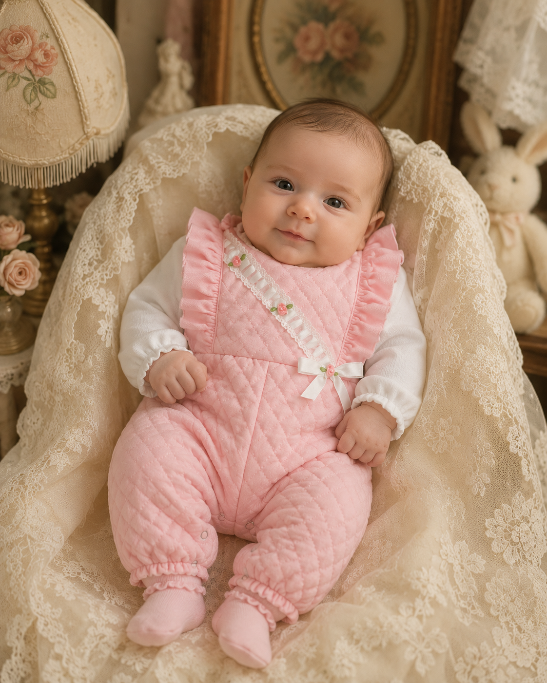 Gorgeous Quilted Pink Dress