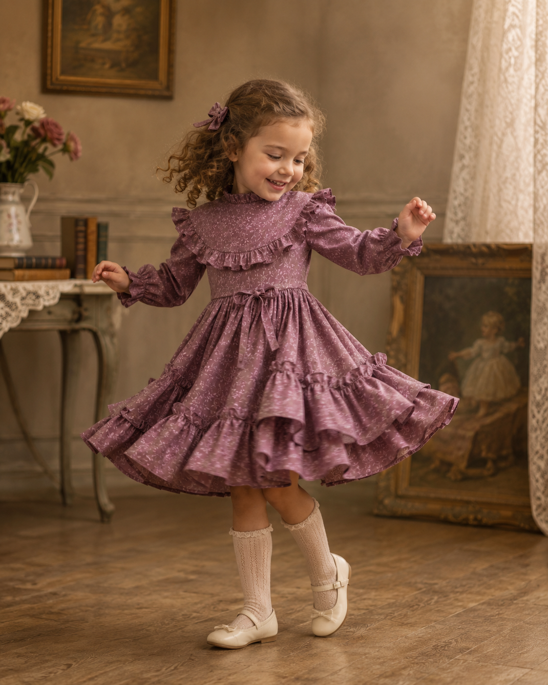 Vintage Marthas Miniatures Damask Dress