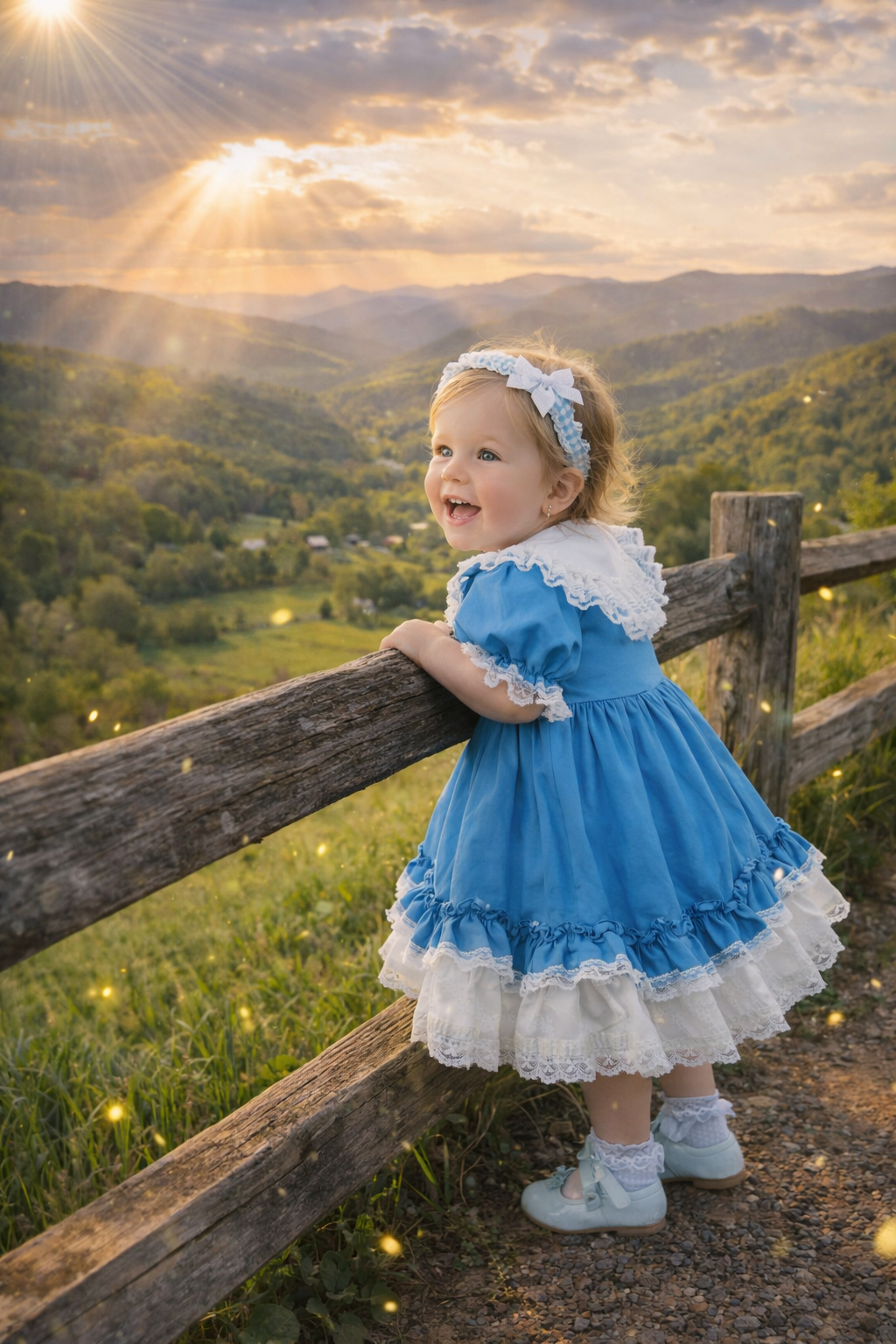 Lid'l Dolly Blue Ruffle Dress