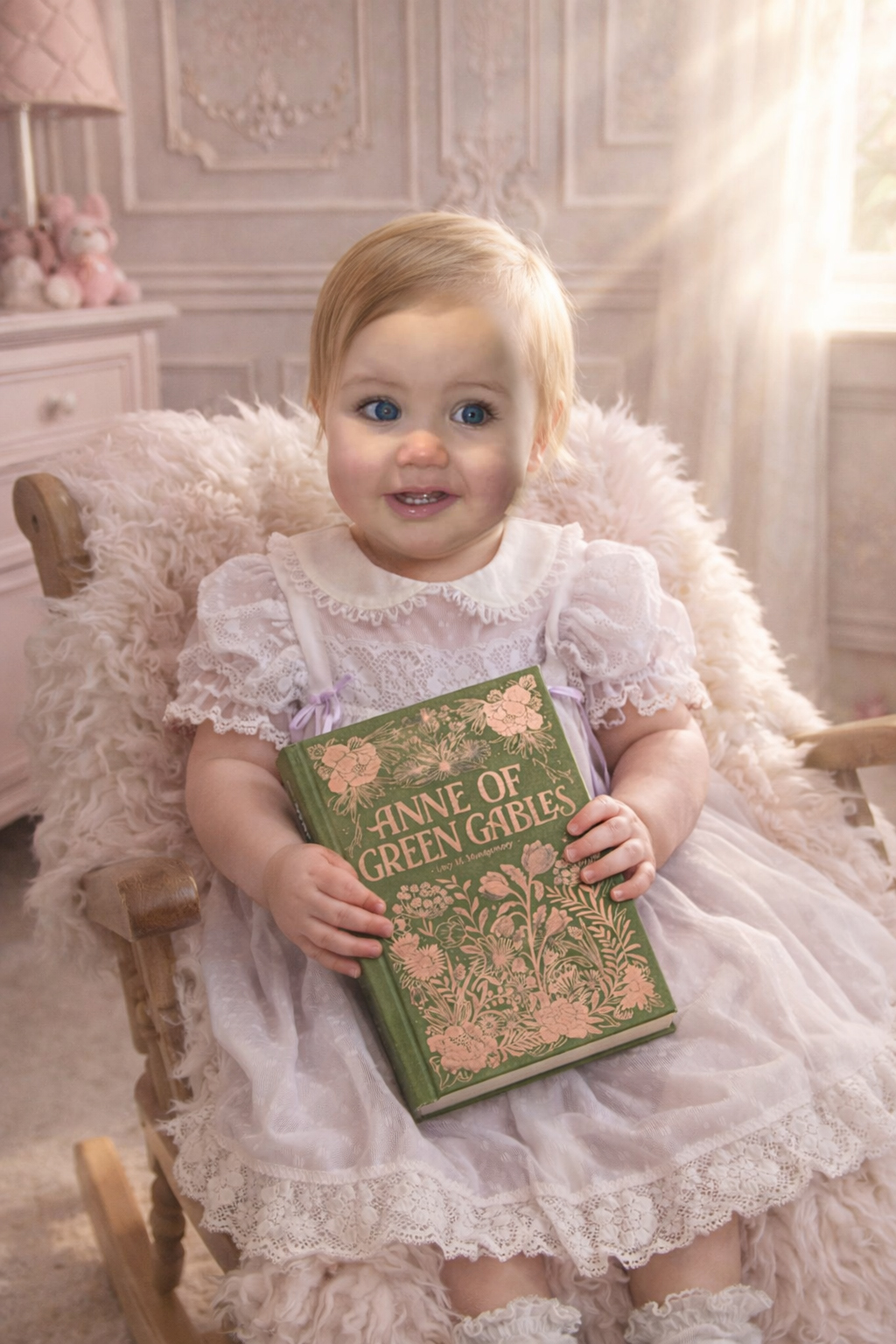 Bryan Pale Dress W/ Apron