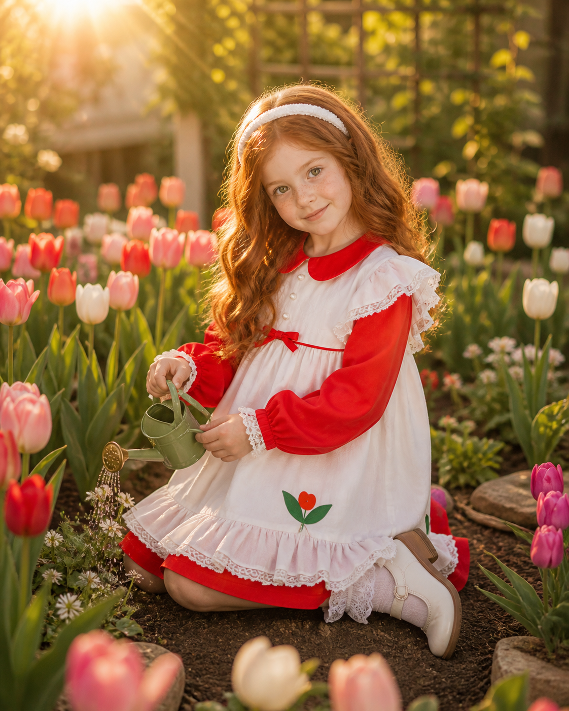 Super cute Fayette Tulip Overall Dress