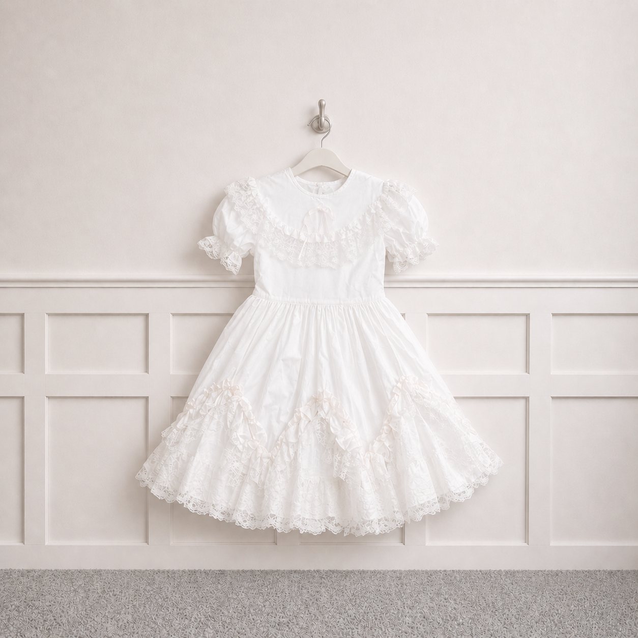 Exquisite all white Lid'l Dolly