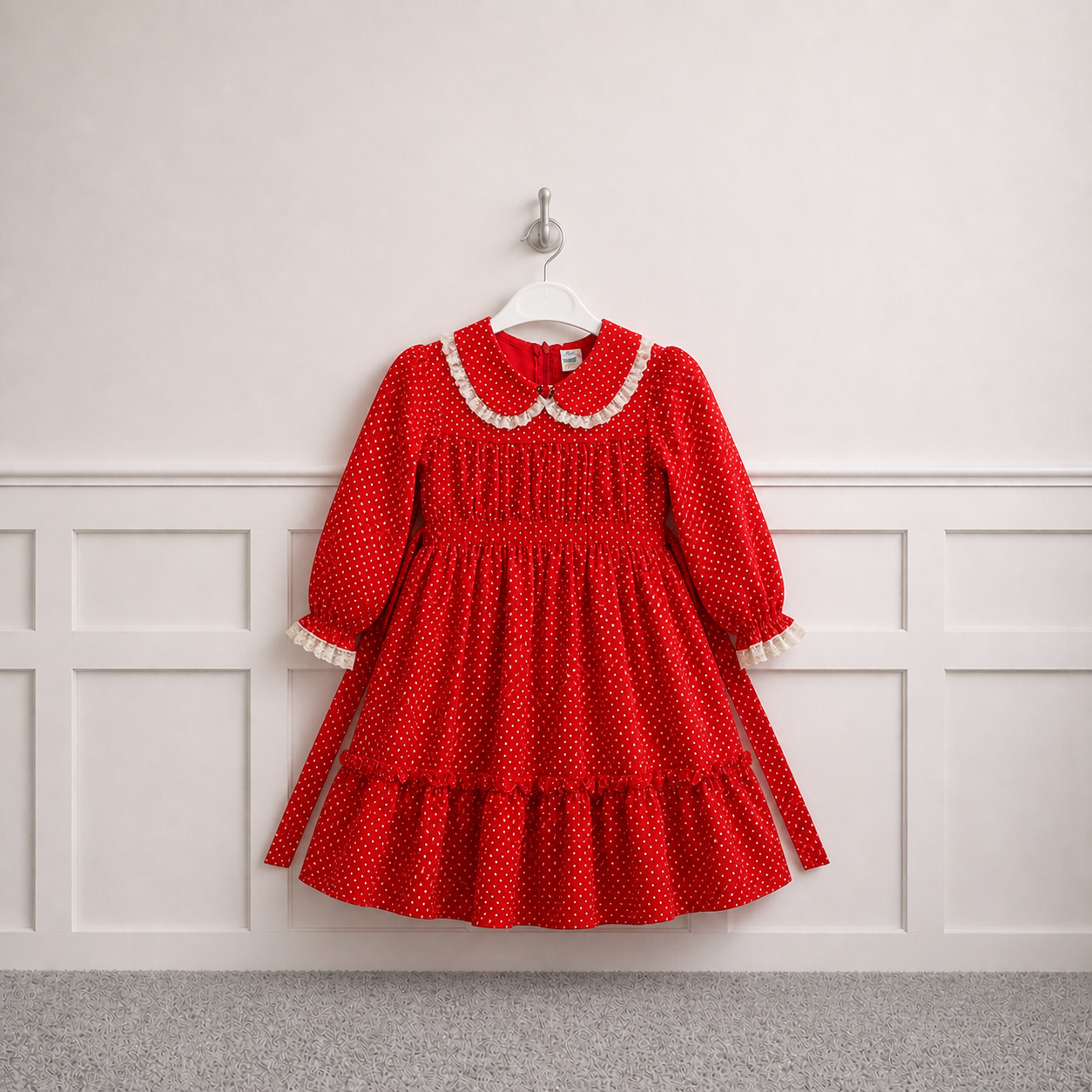 Bryan Red & White Polkadot Dress