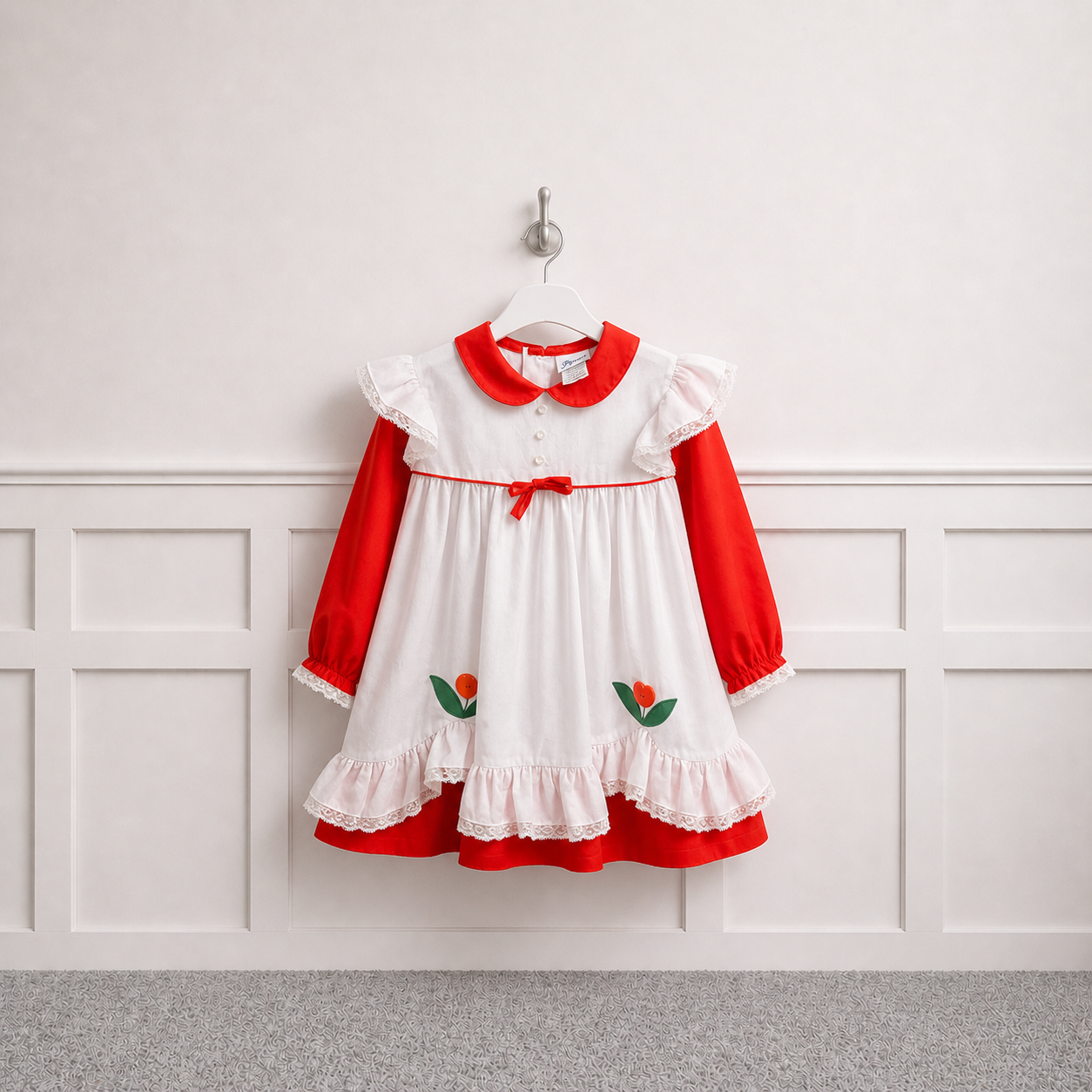 Super cute Fayette Tulip Overall Dress