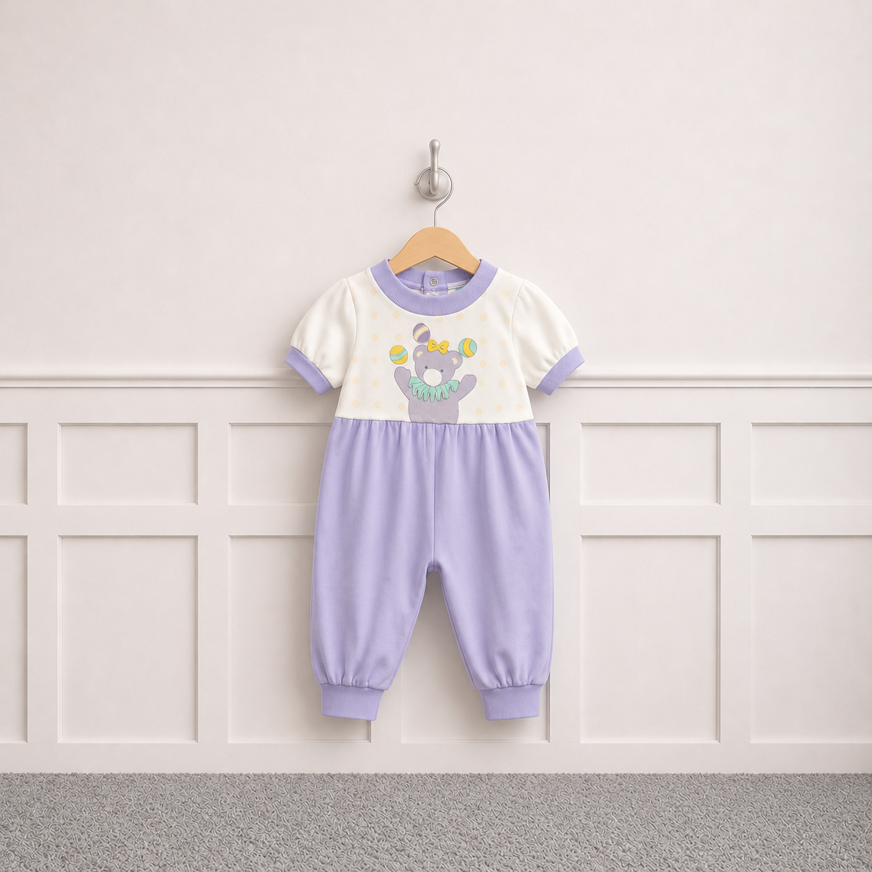 Vintage Lilac Romper