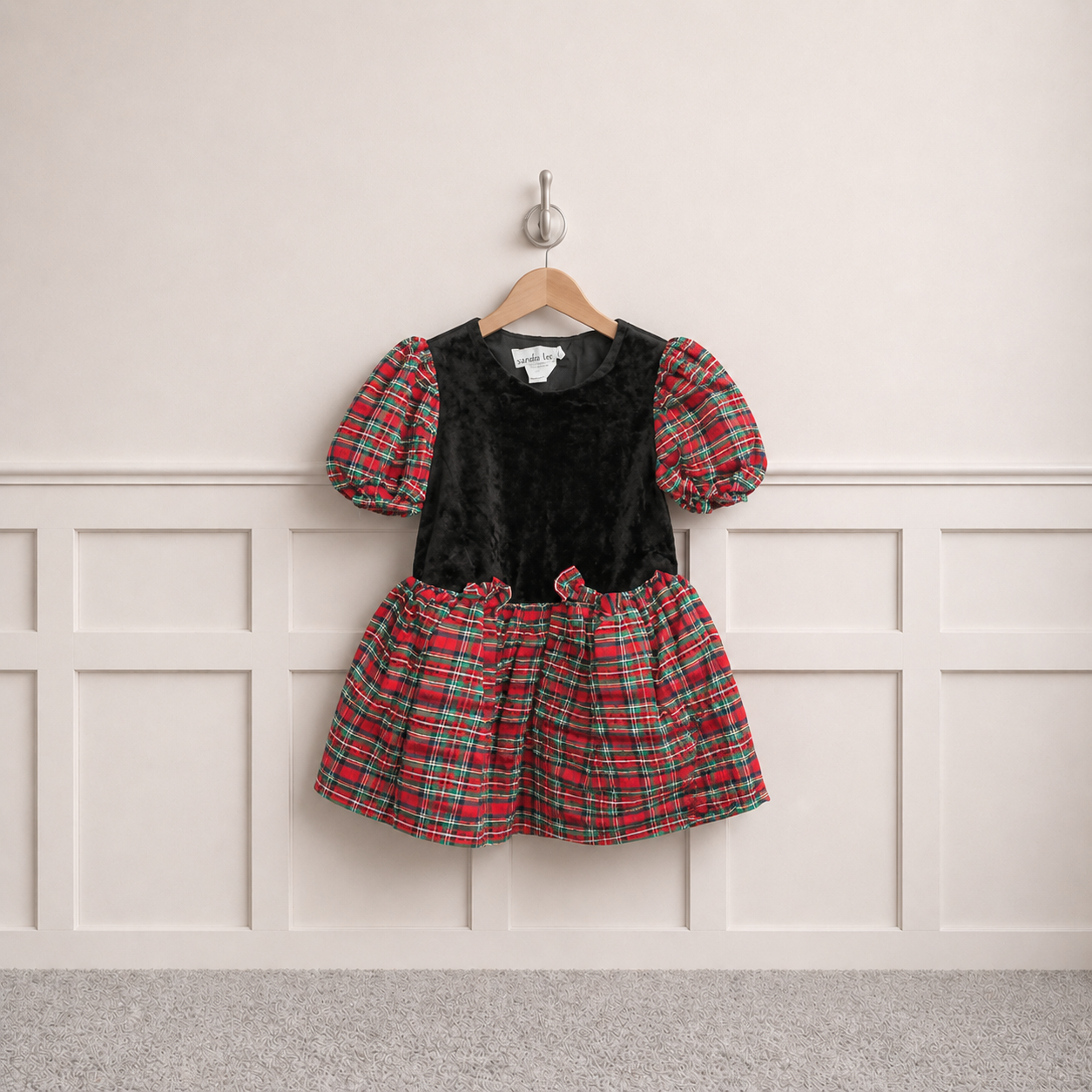 Tartan Puffball dress