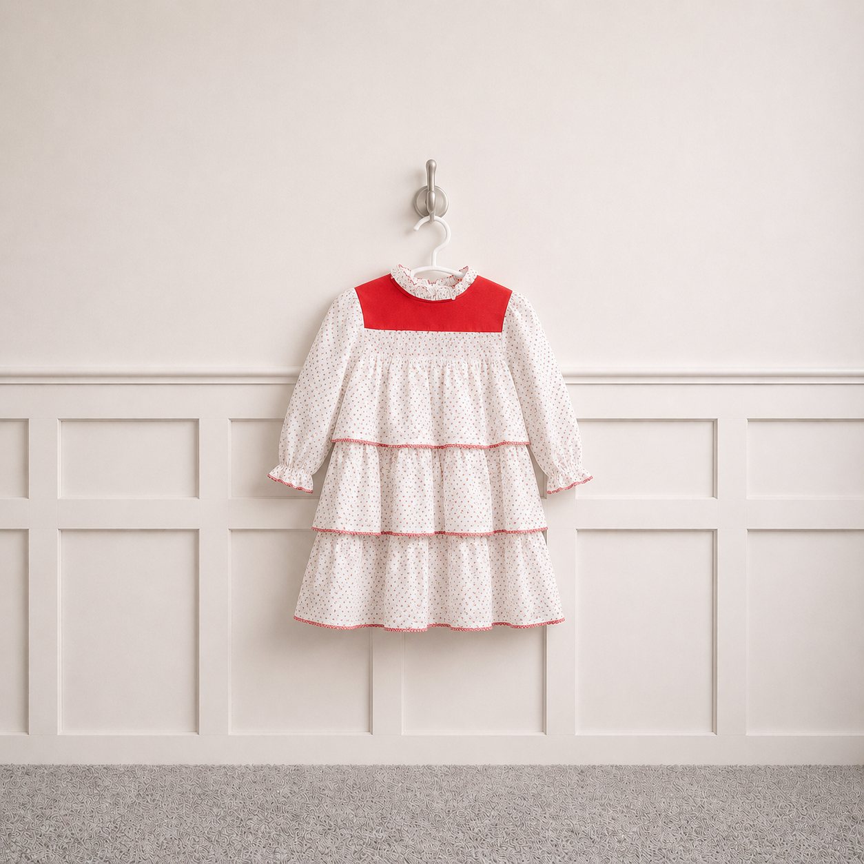 Winnie the Pooh Red & White Dress