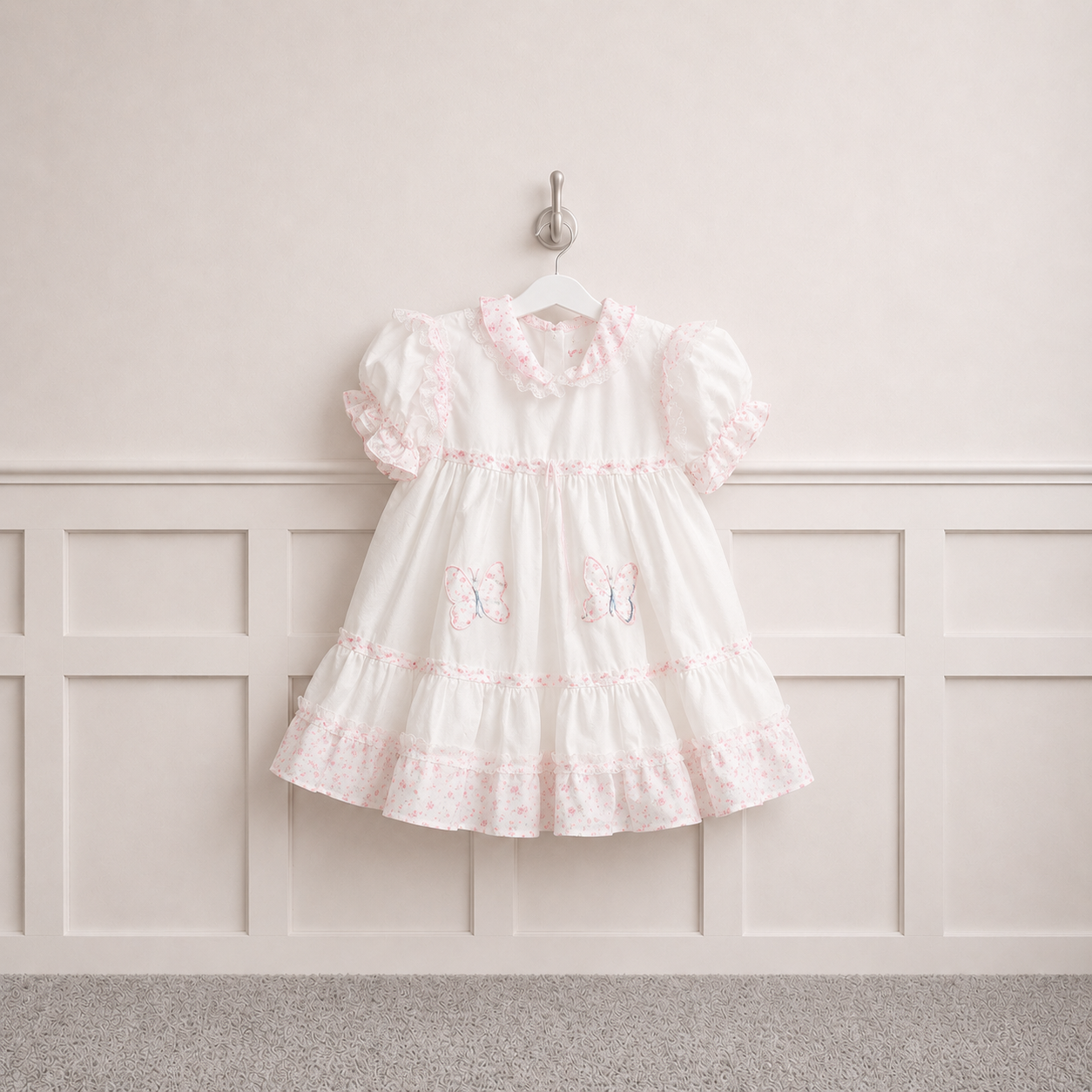 Vintage Papertag Butterfly Dress