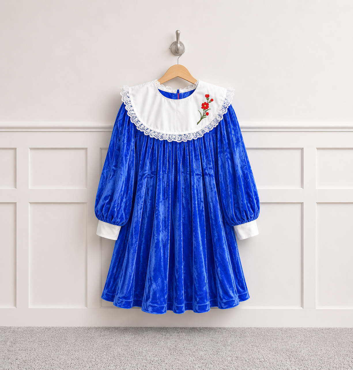 Cookie Corners Velour Dress