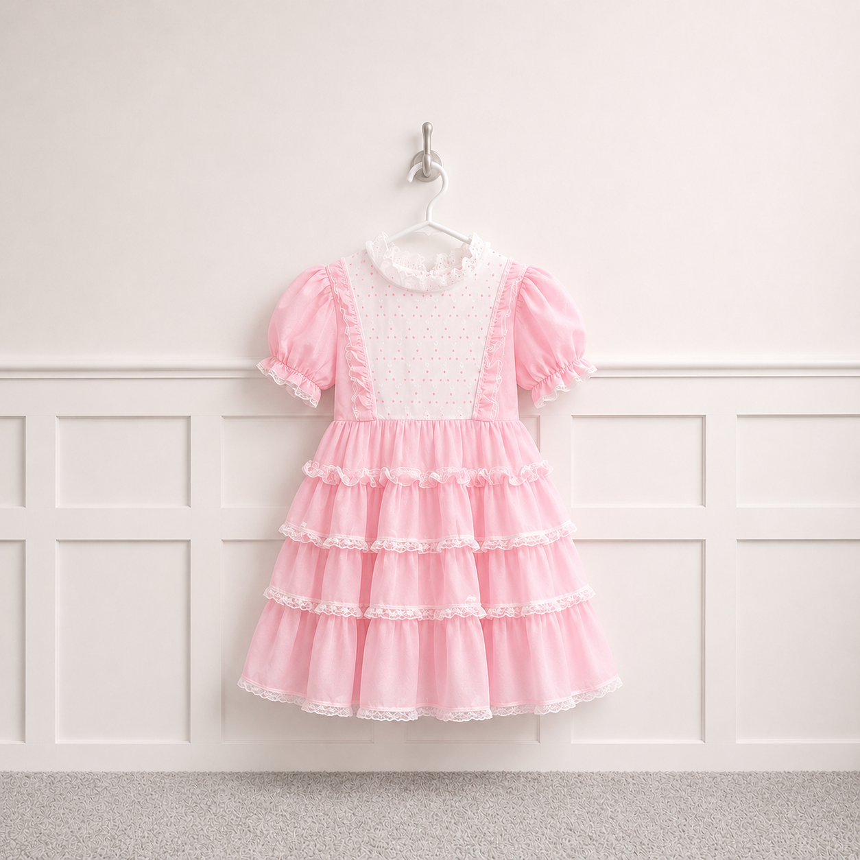 Union made Pink Frill Dress