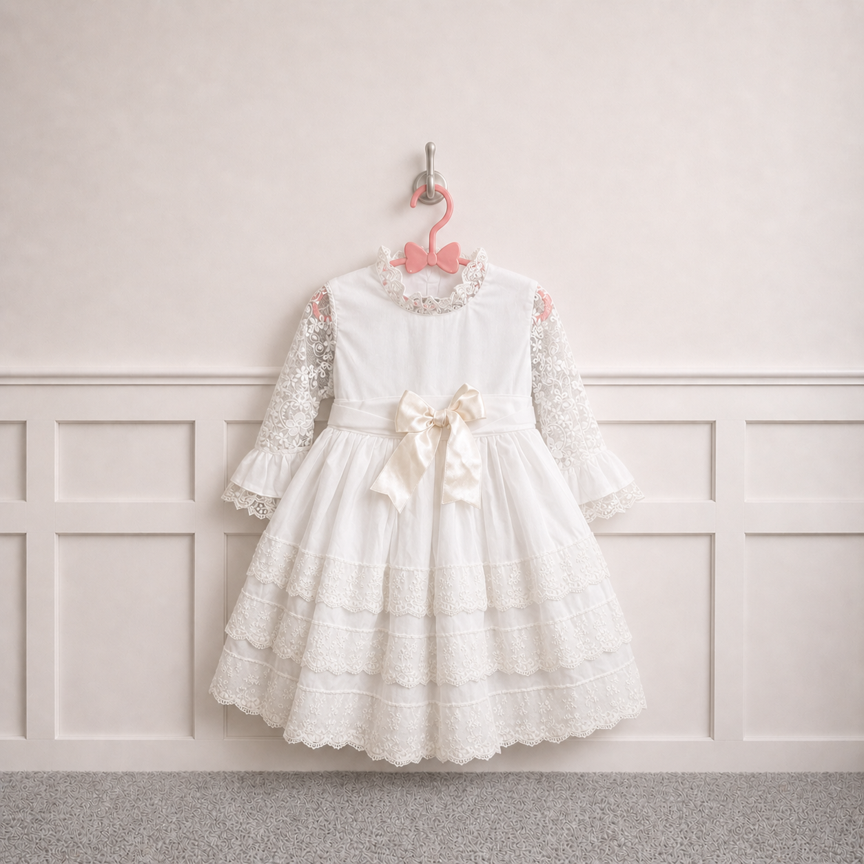 Sonata white lace occasion dress