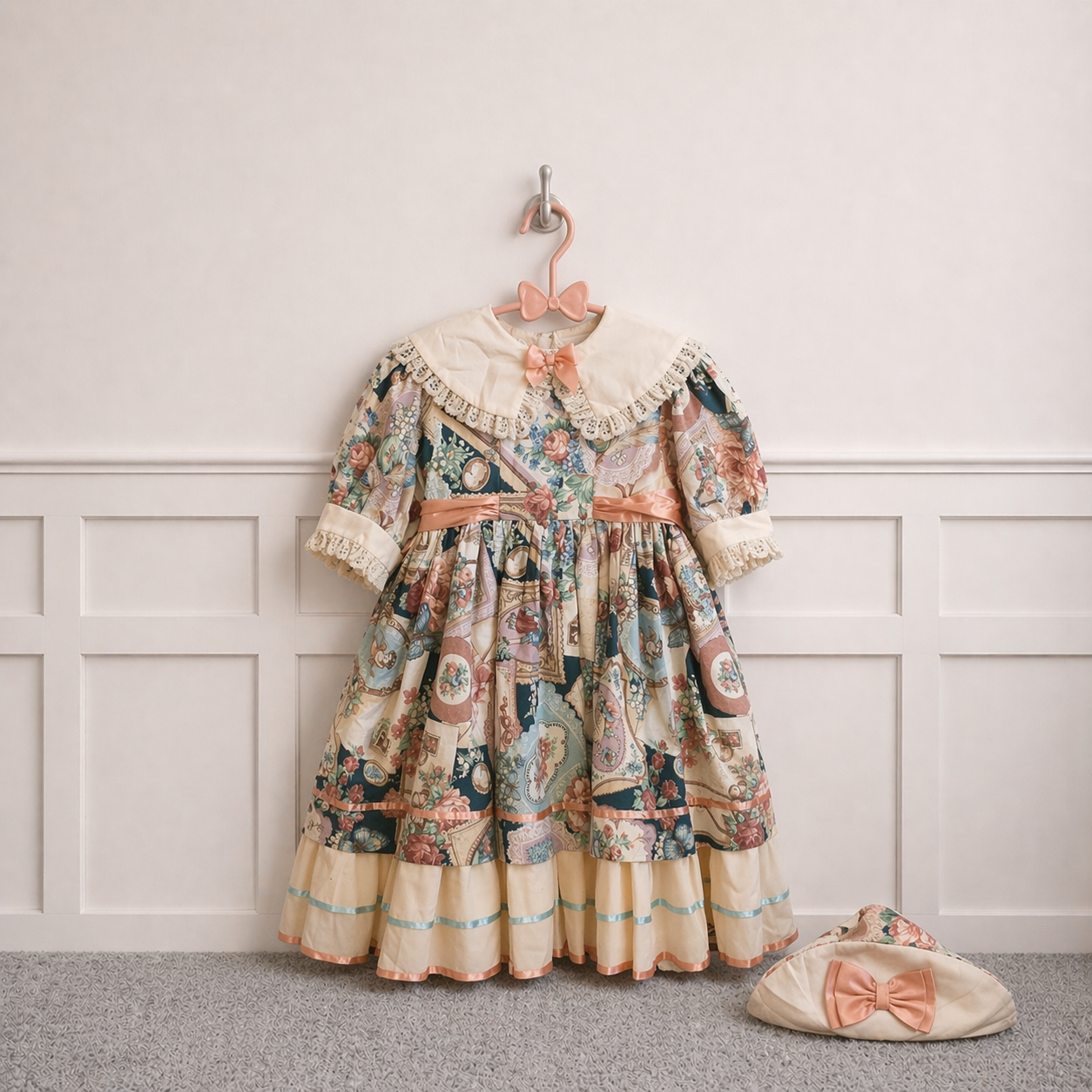 Vintage Victoria Rose Dress & Hat