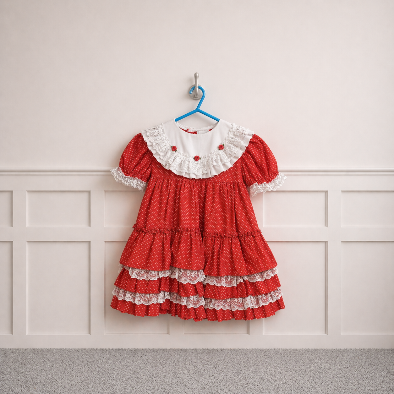 Fayette Vintage Dress W/ Roses