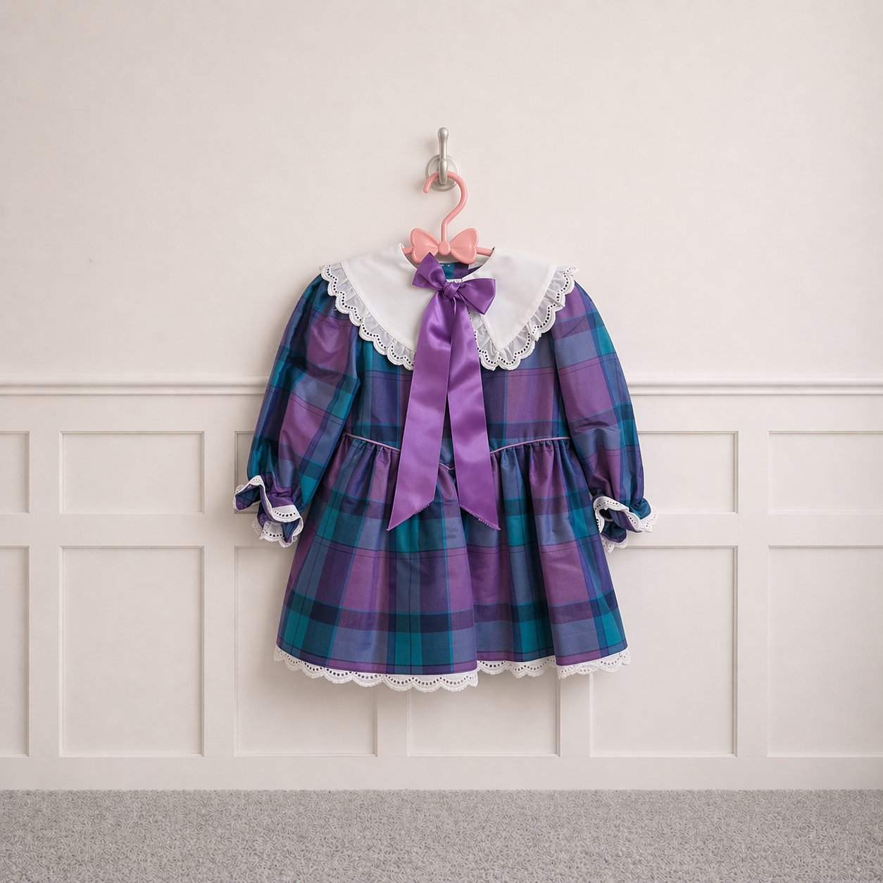 Vintage Mary Arden Vibrant Purple Dress