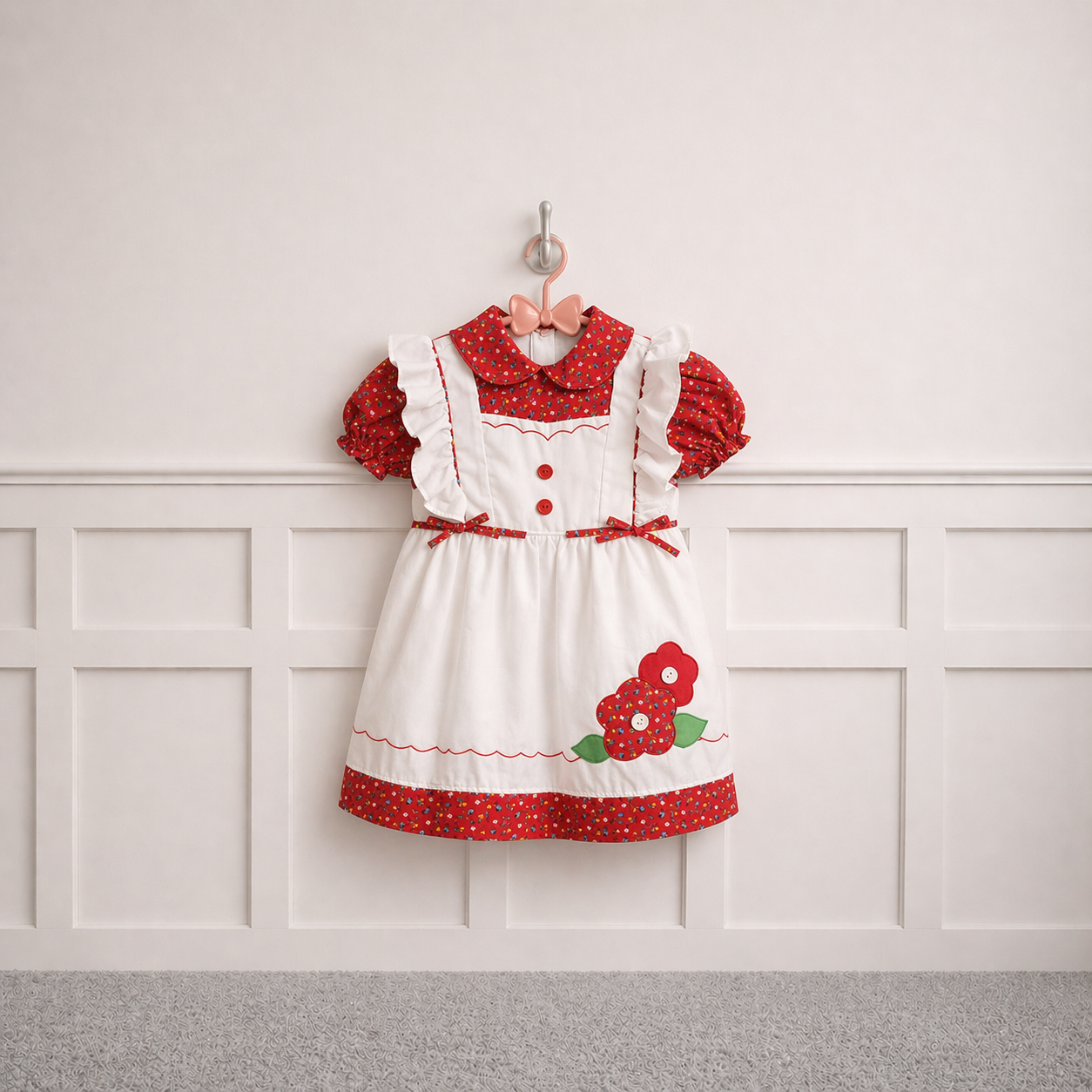 Vintage Flower Apron Dress by Mayfair