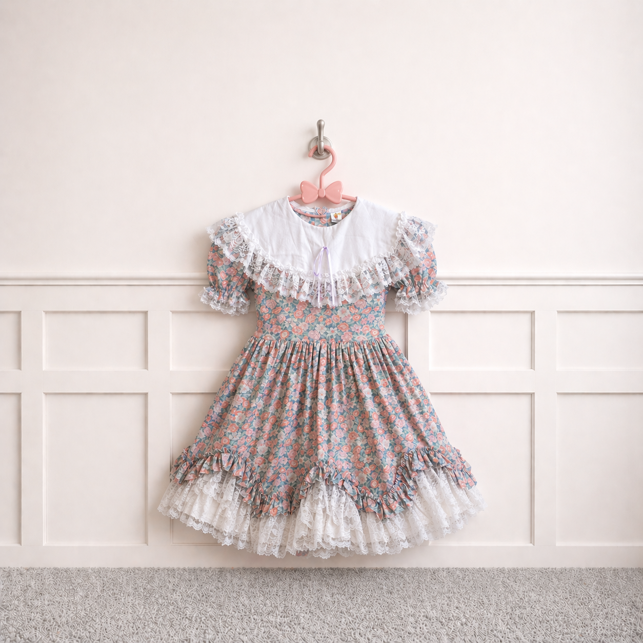 Larger size floral Lid'l Dolly