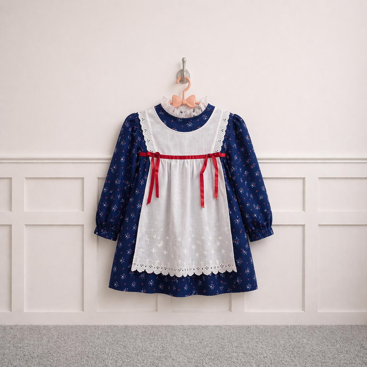 Vintage dress with Apron by Roanna
