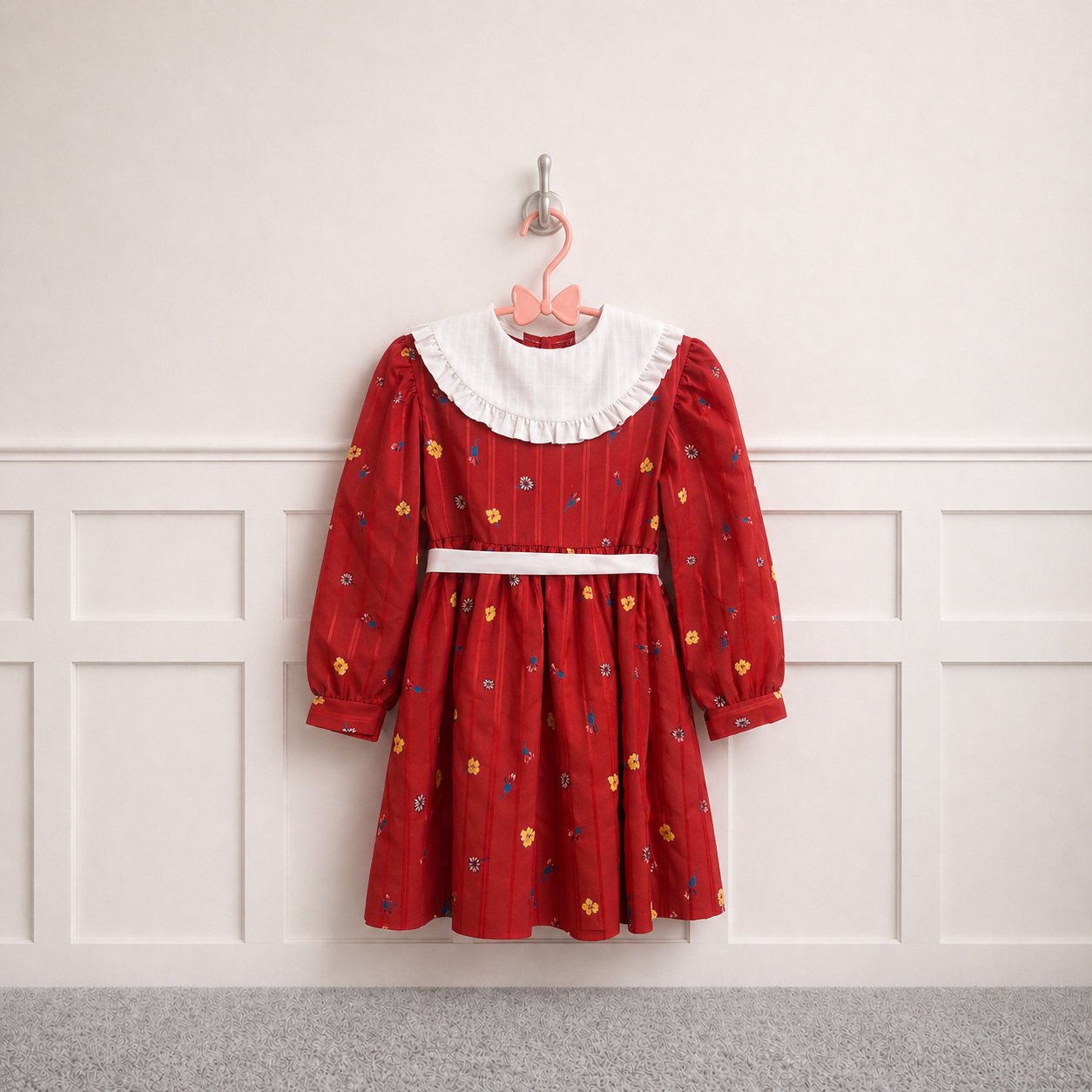 Vintage Polly Flinders Bibbed Dress