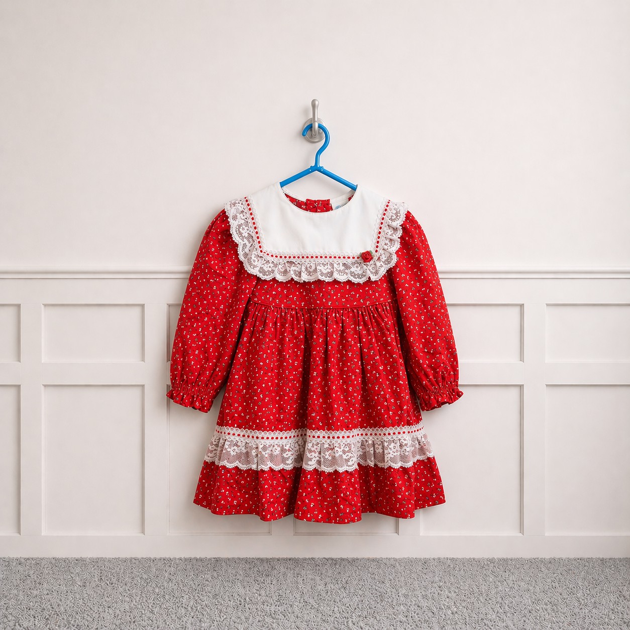 Vintage Square Bibbed Bryan Dress