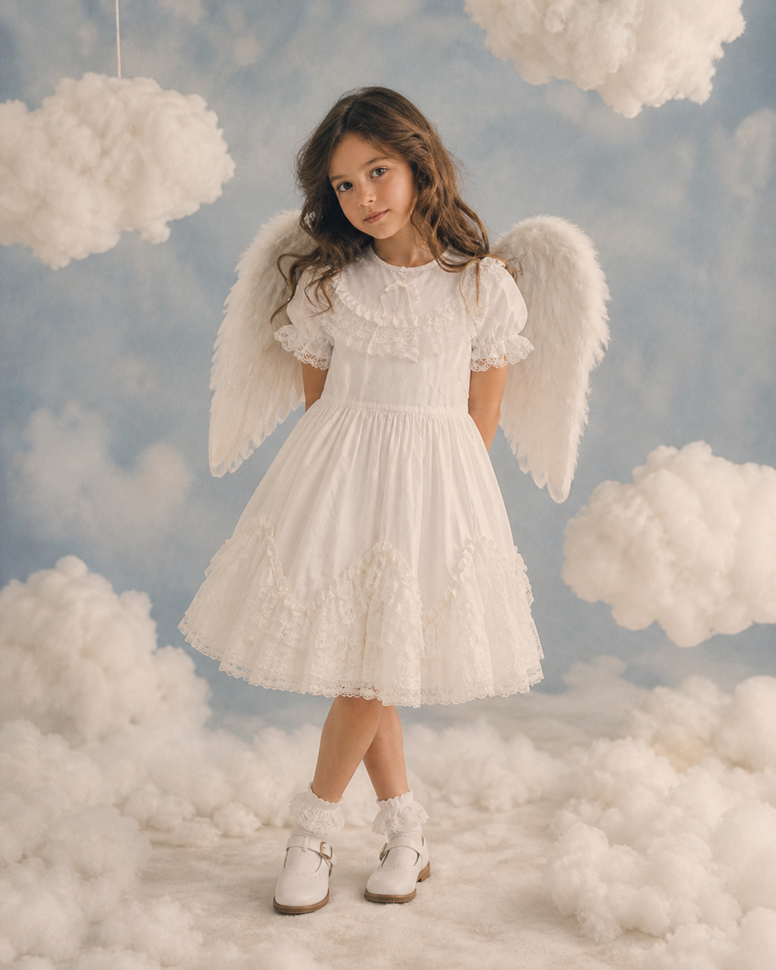 Exquisite all white Lid'l Dolly