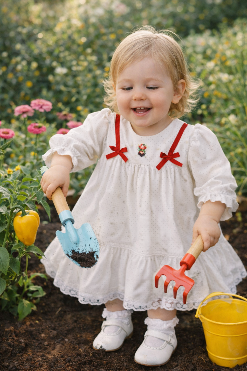 Polly Flinders White Dress